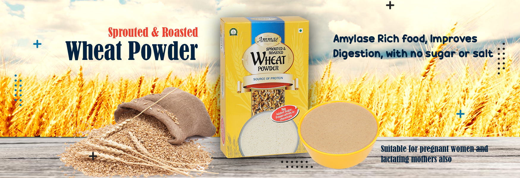 Ammae Sprouted Wheat Powder | Sprouted Wheat Powder - Ammae Foods India Ammae Sprouted Wheat Powder | Sprouted Wheat Powder - Ammae Foods India
